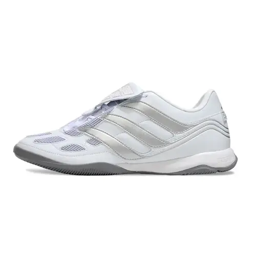 Chuteira Futsal Adidas Predator Precision IC Branco e Prata