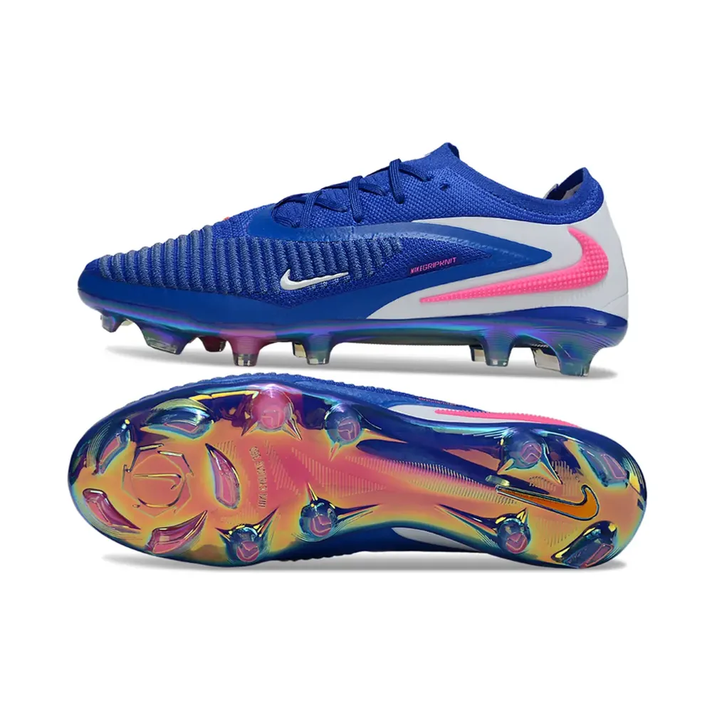 Chuteira Campo Nike Phantom GX 6 Elite FG Azul Branco