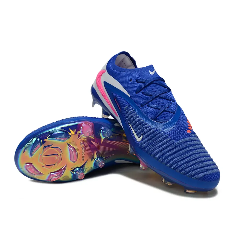 Chuteira Campo Nike Phantom GX 6 Elite FG Azul Branco