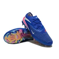 Chuteira Campo Nike Phantom GX 6 Elite FG Azul Branco - imagem 4