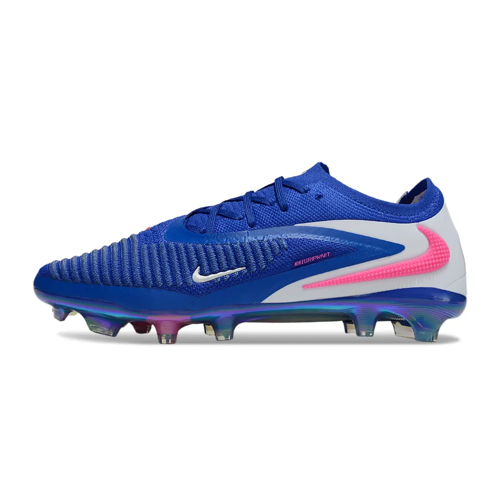 Chuteira Campo Nike Phantom GX 6 Elite FG Azul Branco