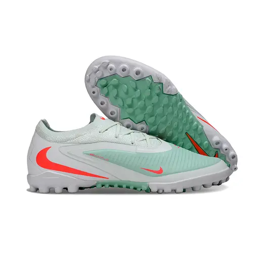 Chuteira Society Nike Phantom ReactX 6 Pro TF Verde e Laranja