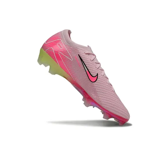 Chuteira Infantil Campo Nike Air Zoom Mercurial Vapor 16 Elite FG Rosa e Verde