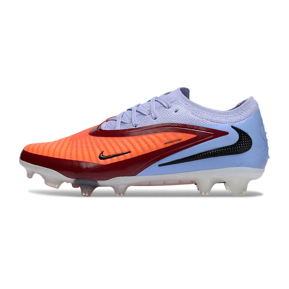 Chuteira Infantil Campo Nike Phantom GX 6 Elite FG Azul e Laranja