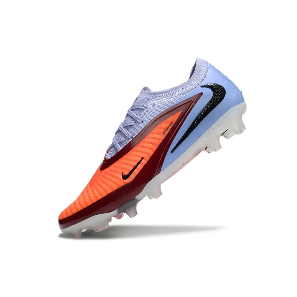 Chuteira Infantil Campo Nike Phantom GX 6 Elite FG Azul e Laranja