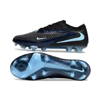 Chuteira Infantil Campo Nike Phantom GX 6 Elite FG Preto e Azul - imagem 4