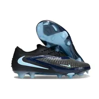 Chuteira Infantil Campo Nike Phantom GX 6 Elite FG Preto e Azul - imagem 2