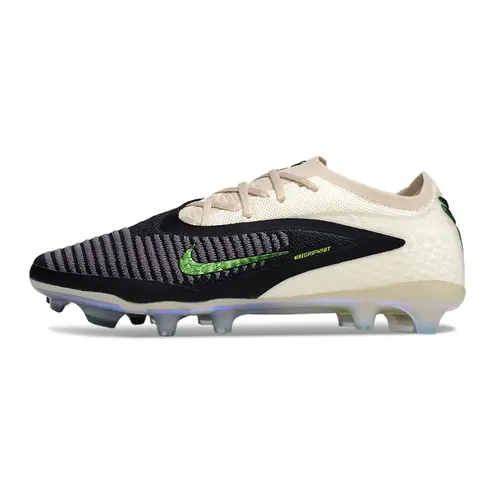 Chuteira Campo Nike Phantom GX 6 Elite FG Branco, Preto e Verde 