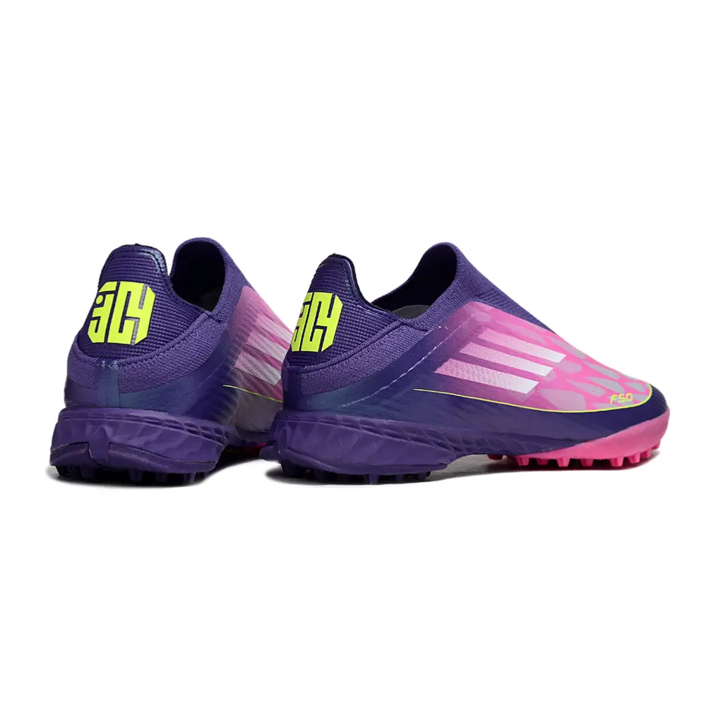 Chuteira Society Adidas F50+ TF | Roxo Rosa Yamal