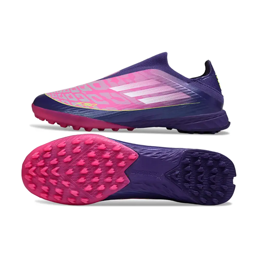 Chuteira Society Adidas F50+ TF | Roxo Rosa Yamal