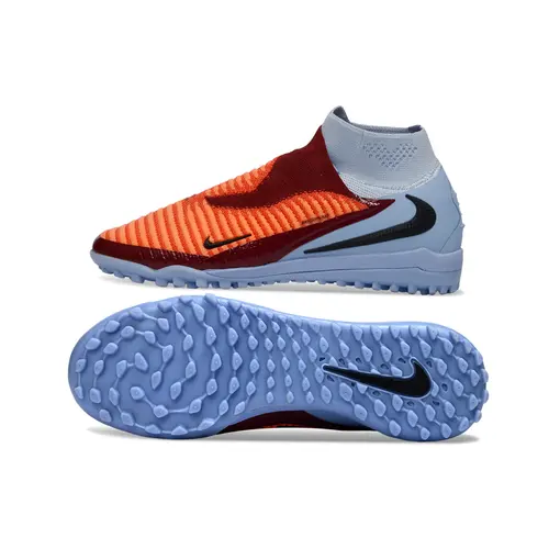Chuteira Society Nike Phantom GX 6 DF Elite TF Azul e Laranja