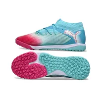 Chuteira Society Puma Future 8 TF Azul e Vermelho - imagem 7