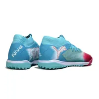 Chuteira Society Puma Future 8 TF Azul e Vermelho - imagem 5