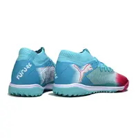 Chuteira Society Puma Future 8 TF Azul e Vermelho - imagem 5