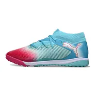 Chuteira Society Puma Future 8 TF Azul e Vermelho - imagem 1