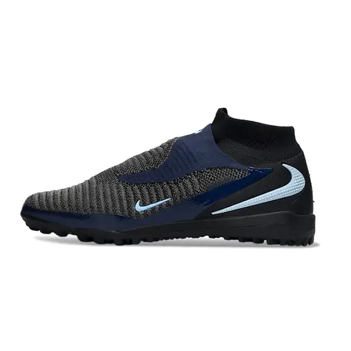 Chuteira Society Nike Phantom GX 6 DF Elite TF Preto e Azul - Shadow