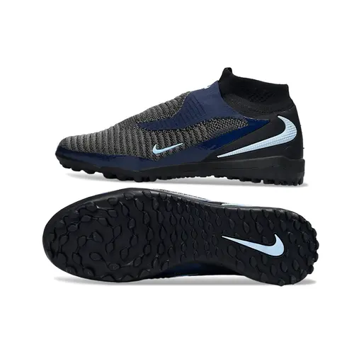 Chuteira Society Nike Phantom GX 6 DF Elite TF Preto e Azul - Shadow