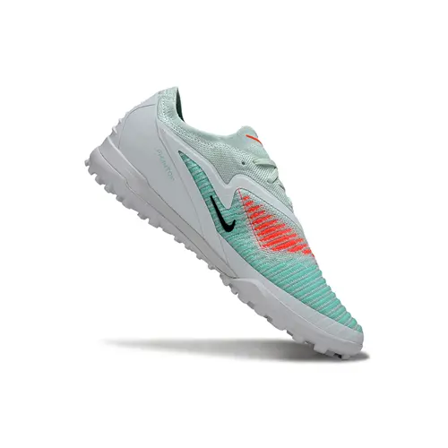 Chuteira Society Nike Phantom GX 6 Elite TF Branco, Verde e Laranja 