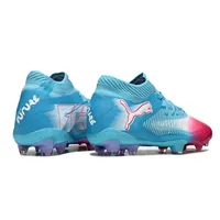 Chuteira Campo Puma Future 8 FG Azul e Vermelho - imagem 5