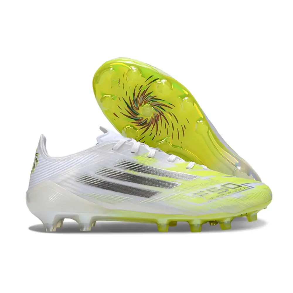 Chuteira Adidas F50 FG Branco e Verde 