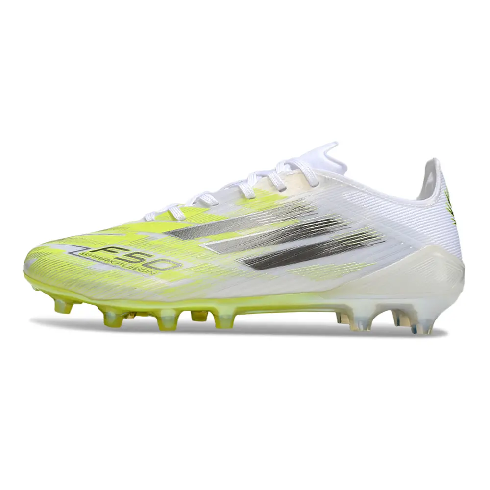 Chuteira Adidas F50 FG Branco e Verde 