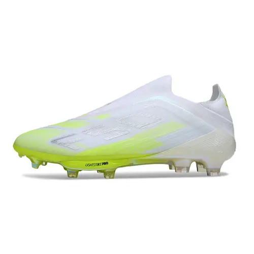 Chuteira Campo Adidas F50+ LL FG Branco e Verde "Born For Goals Pack"