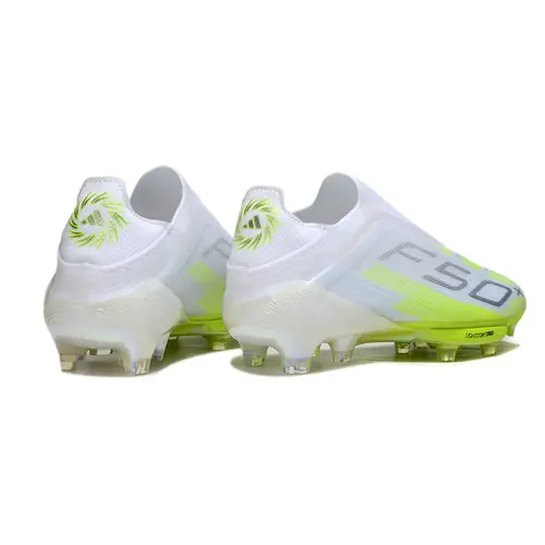 Chuteira Campo Adidas F50+ LL FG Branco e Verde "Born For Goals Pack"
