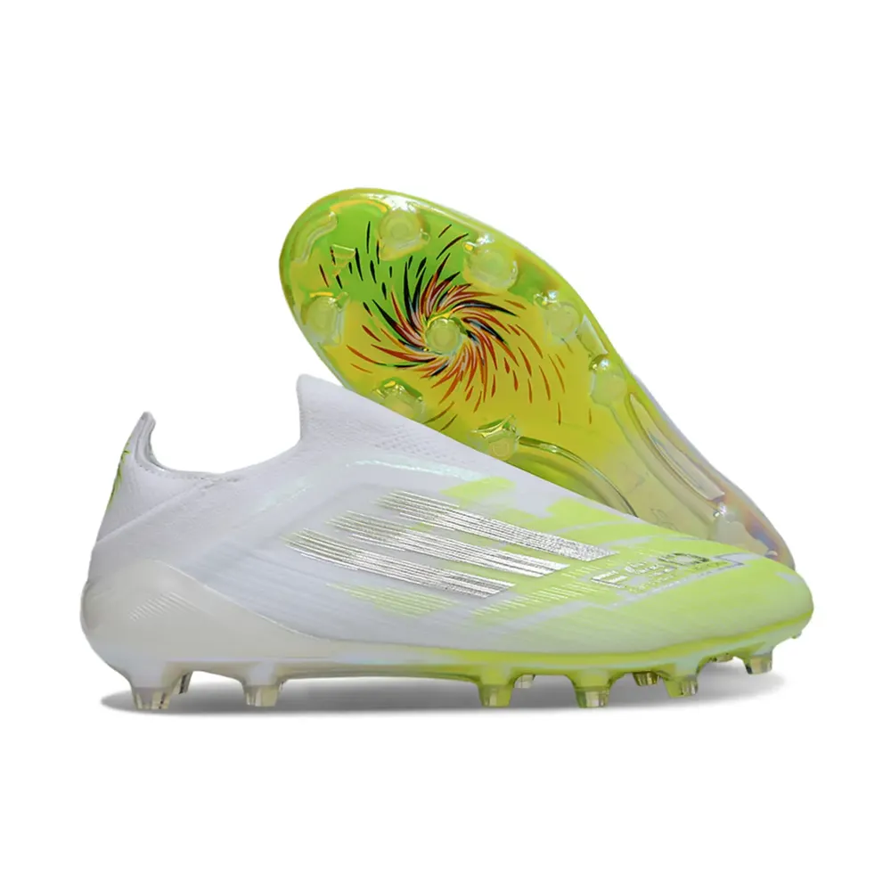 Chuteira Campo Adidas F50 LL FG Branco e Verde - Born For Goals Pack
