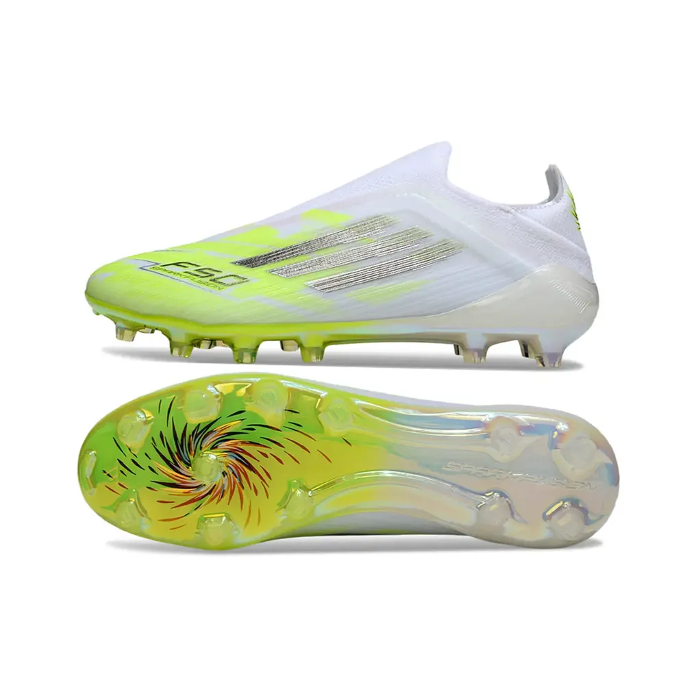 Chuteira Campo Adidas F50 LL FG Branco e Verde - Born For Goals Pack
