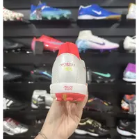 Chuteira Society Mizuno Morelia Neo Beta TF Branca e Vermelha - imagem 4