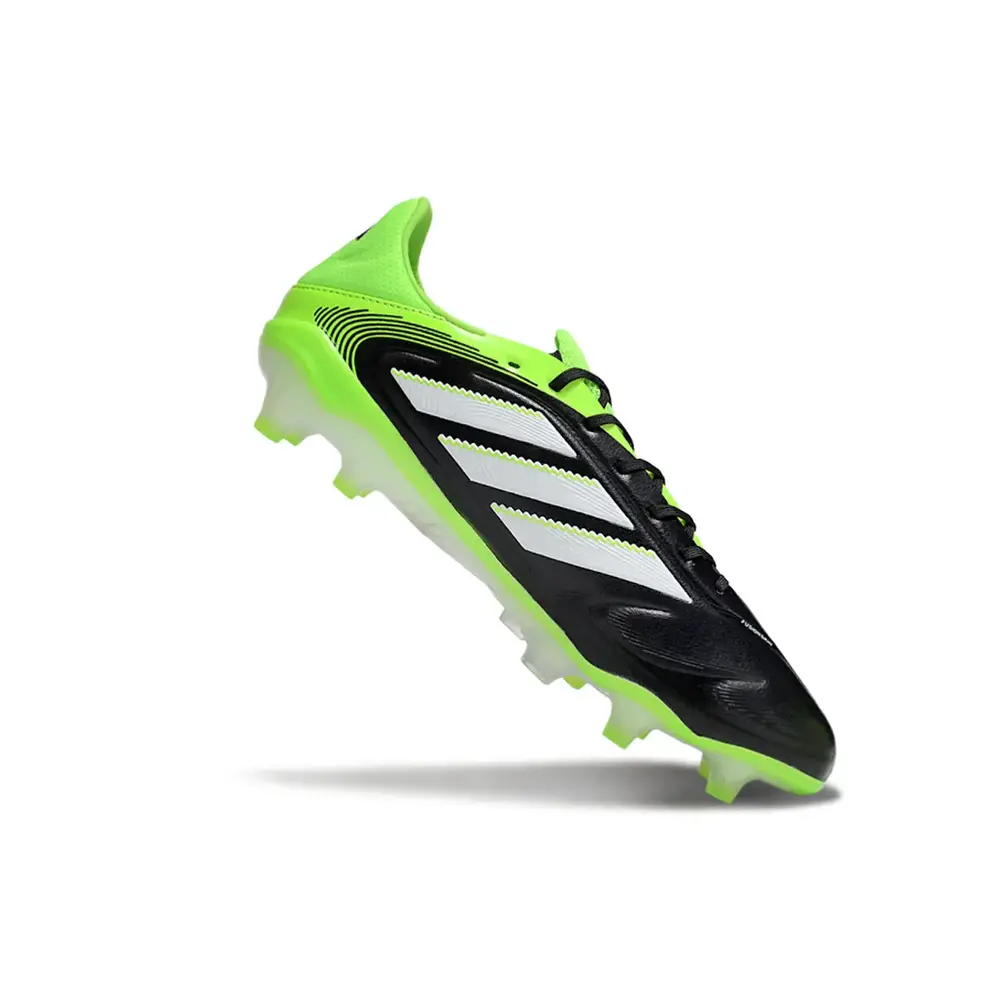 Chuteira Campo Adidas Copa Pure III Elite FG | Preta, Verde e Branca
