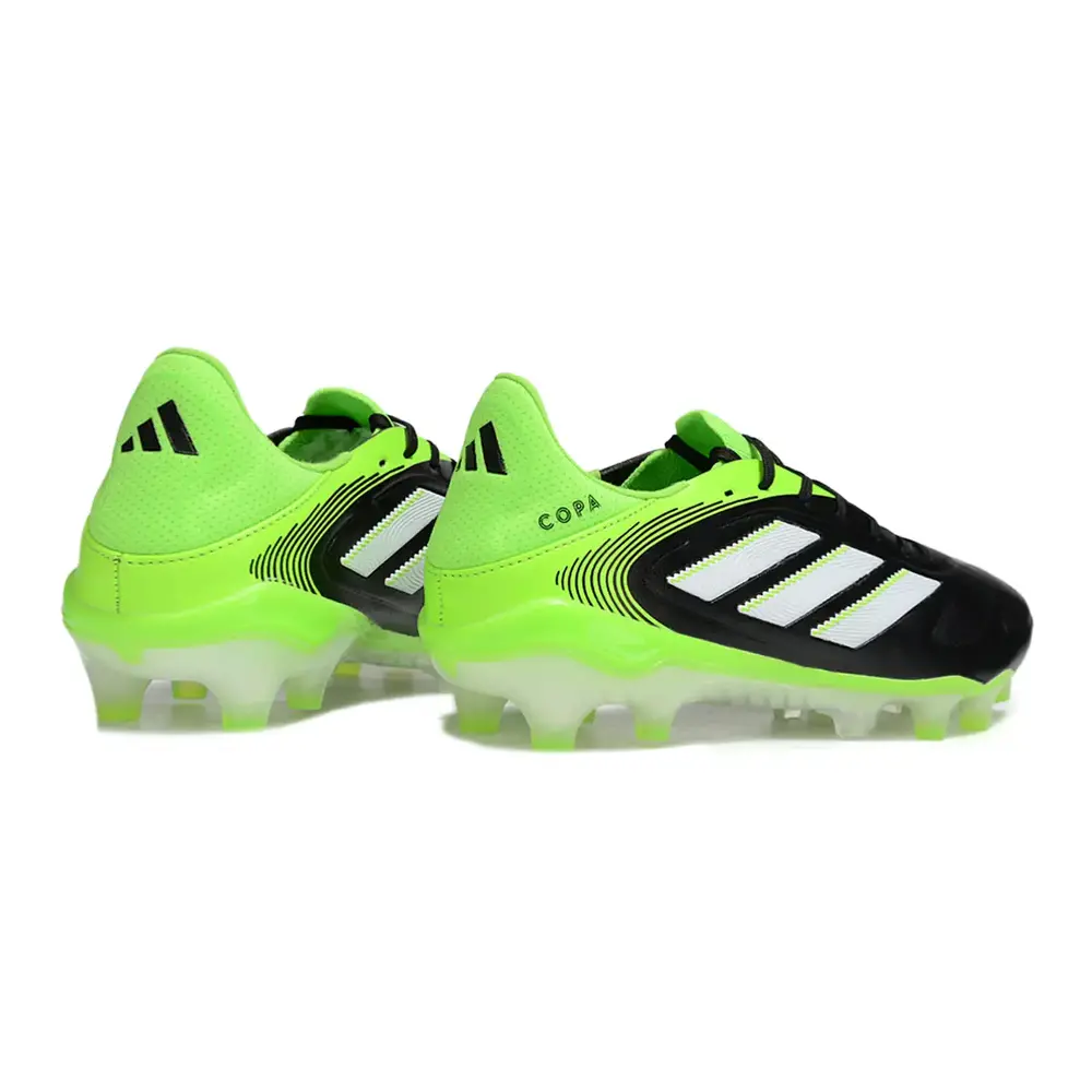 Chuteira Campo Adidas Copa Pure III Elite FG | Preta, Verde e Branca