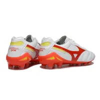 Chuteira Campo Mizuno Morelia DNA FG | Branco Vermelho Amarelo - imagem 3