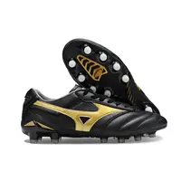 Chuteira Campo Mizuno Morelia DNA FG Preta e Dourada - imagem 7