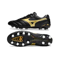 Chuteira Campo Mizuno Morelia DNA FG Preta e Dourada - imagem 5