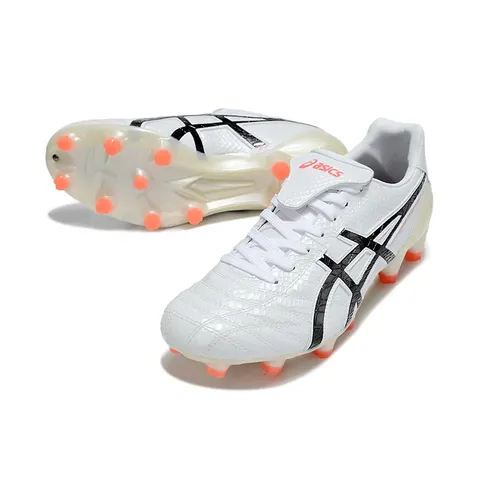 Chuteira Campo Asics Lethal Testimonial 4 FG Branca, Preta e Bege