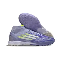 Chuteira Society Adidas F50 Cano Médio TF Roxo e Verde - imagem 7