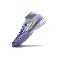 Chuteira Society Adidas F50 Cano Médio TF Roxo e Verde - imagem 3