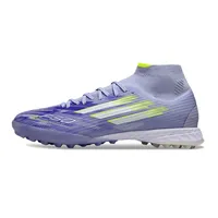 Chuteira Society Adidas F50 Cano Médio TF Roxo e Verde - imagem 1