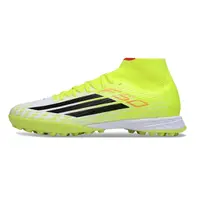 Chuteira Society Adidas F50 Cano Médio Verde e Branco | Leve e rápida - imagem 1