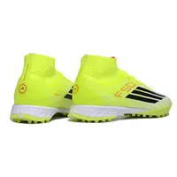 Chuteira Society Adidas F50 Cano Médio Verde e Branco | Leve e rápida - imagem 6