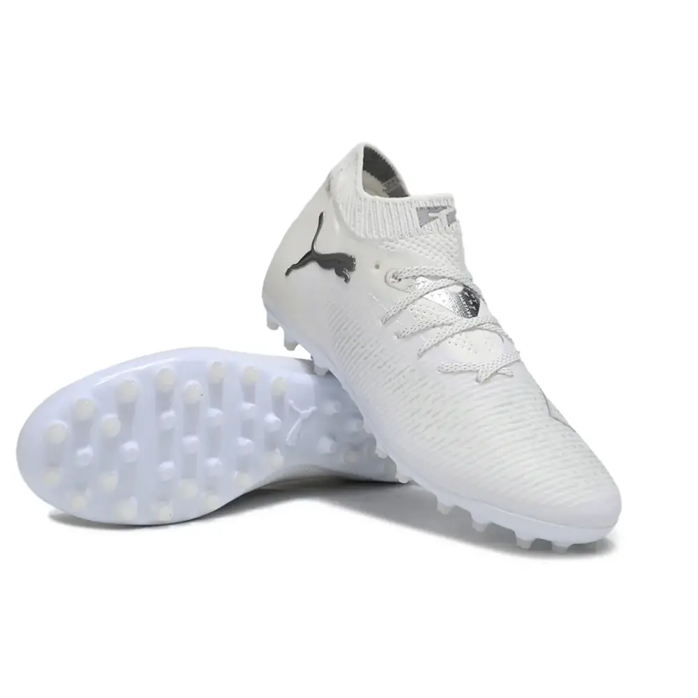Chuteira Society Puma Future 8 MG Branca | Inovação e Conforto