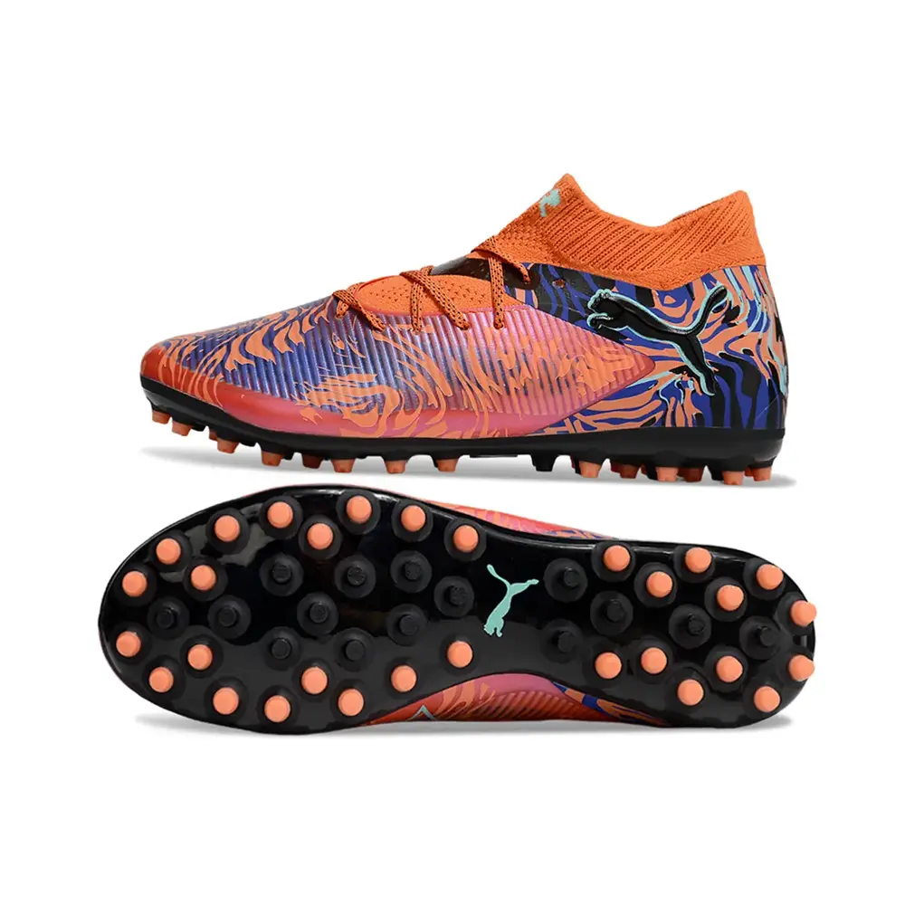 Chuteira Society Puma Future 8 MG Laranja | Conforto e Agilidade