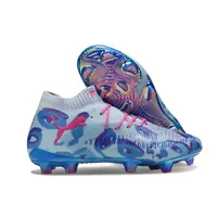 Chuteira Campo Puma Future 8 FG Azul e Rosa KidSuper - imagem 2