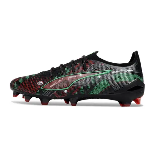 Chuteira Campo Puma Ultra 5 Ultimate FG Preto, Vermelho e Verde "México Edition"