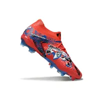 Chuteira Campo Puma Future 8 FG Vermelha e Azul | Agilidade e Controle - imagem 7