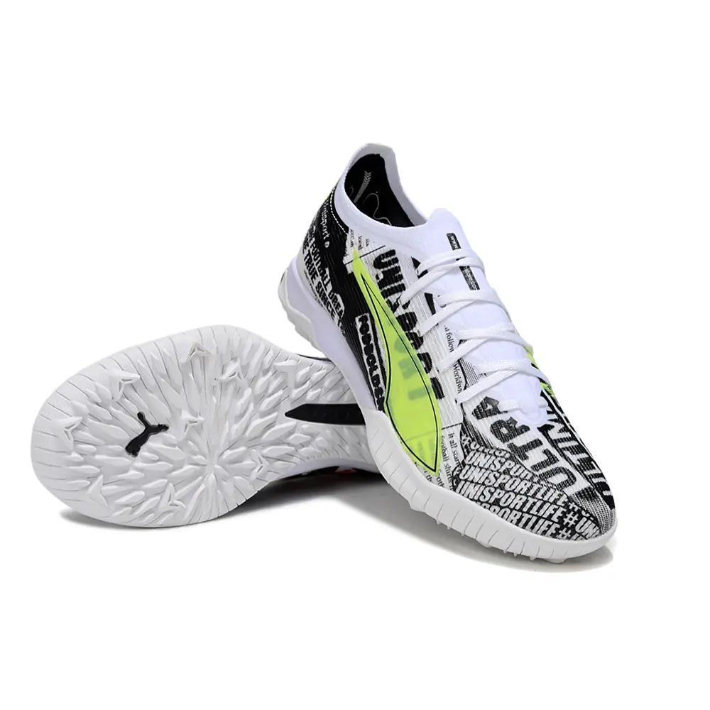 Chuteira Society Puma Ultra 6 Ultimate TF Branco e Preto