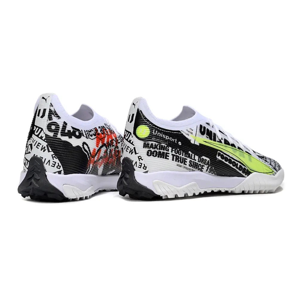 Chuteira Society Puma Ultra 6 Ultimate TF Branco e Preto