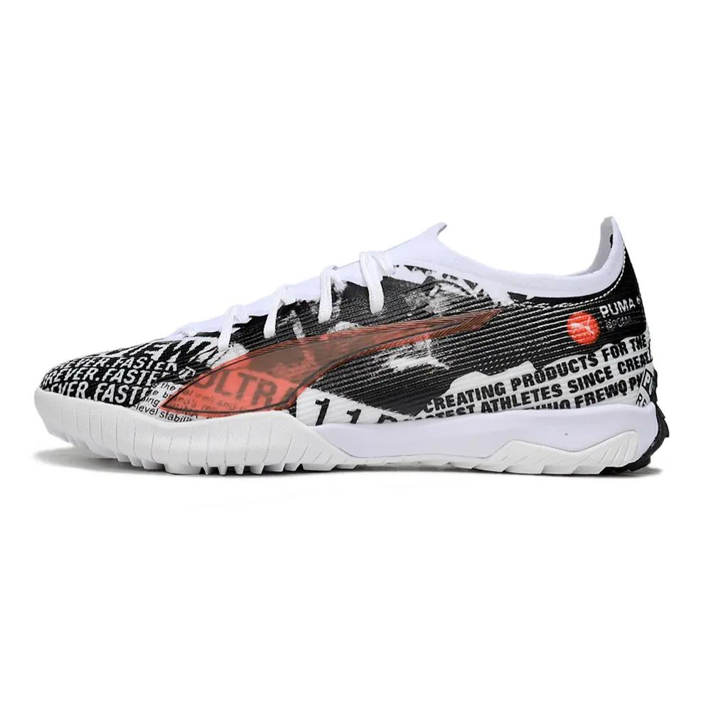 Chuteira Society Puma Ultra 6 Ultimate TF Branco e Preto