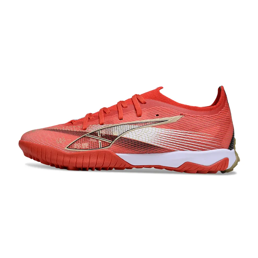 Chuteira Society Puma Ultra 6 Ultimate TF Vermelha e Branca